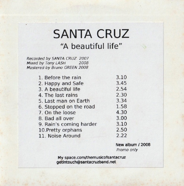télécharger l'album Santa Cruz - A Beautiful Life