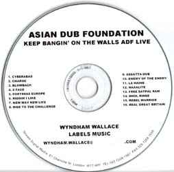Asian Dub Foundation - Keep Bangin' On The Walls ADF Live album cover