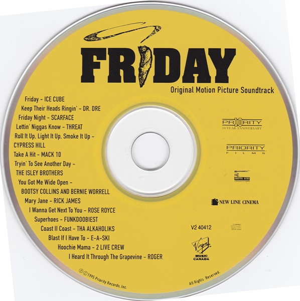 Friday (Original Motion Picture Soundtrack) (1995, CD) - Discogs