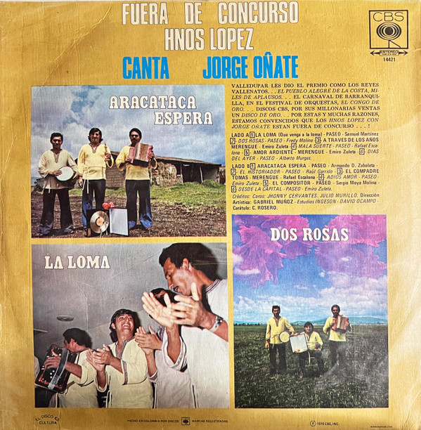 lataa albumi Jorge Oñate - Fuera de concurso