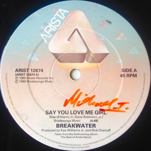 Breakwater – Say You Love Me Girl (1986, Vinyl) - Discogs