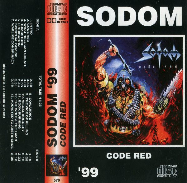 Sodom – Code Red (1999, CD) - Discogs