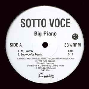Sotto Voce - Big Piano album cover