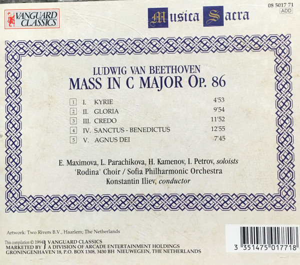 last ned album Beethoven, Sofia Philharmonic Choir & Orchestra, Konstantin Iliev - Mass In C Major