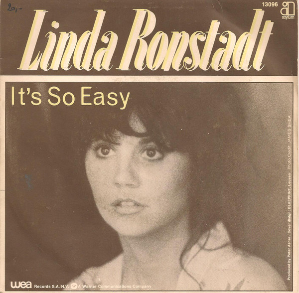 Linda Ronstadt It's So Easy (1977, Vinyl) Discogs