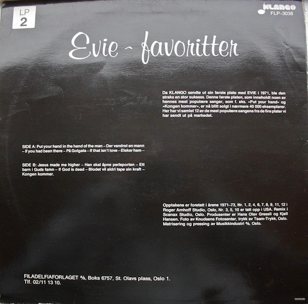 lataa albumi Evie - Evie Favoritter