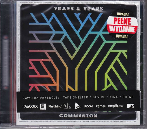 COMMUNION FRAMED CD PRESENTATION. YEARS & YEARS SIGNED/AUTOGRAPHED 