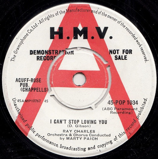 Ray Charles – I Can't Stop Loving You (1962, Vinyl) - Discogs