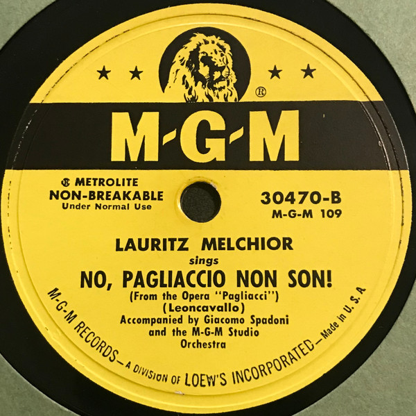 Album herunterladen Lauritz Melchior - Vesti La Giubba No Pagliaccio Non Son