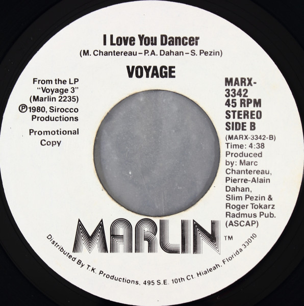 Voyage – I Love You Dancer (1980, Vinyl) - Discogs