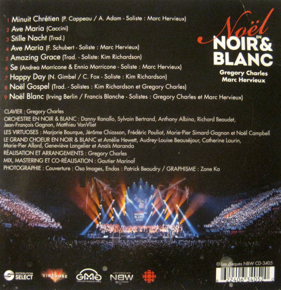 Gregory Charles Marc Hervieux No l En Noir Blanc 2017 CD