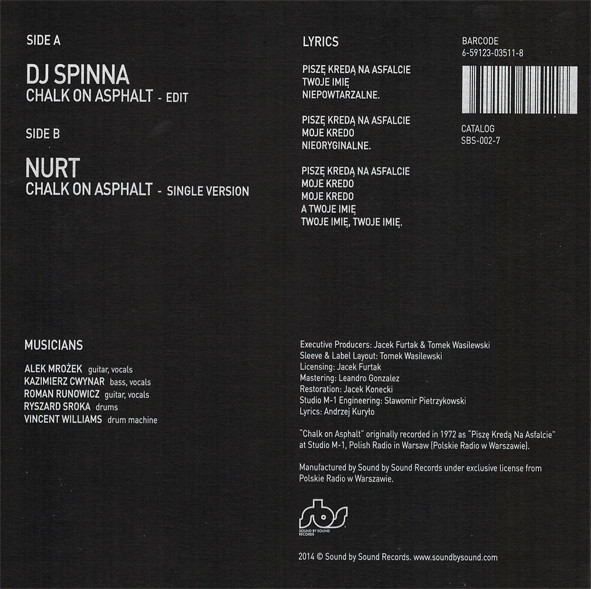 DJ Spinna  &  Nurt - Chalk On Asphalt | Sound by Sound (SBS-002-7) - 2