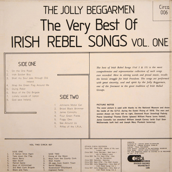 ladda ner album The Jolly Beggarmen - The Very Best Of Irish Rebel Songs Vol One