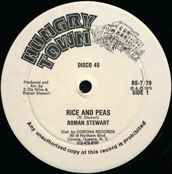 Roman Stewart – Rice And Peas (1979, Vinyl) - Discogs