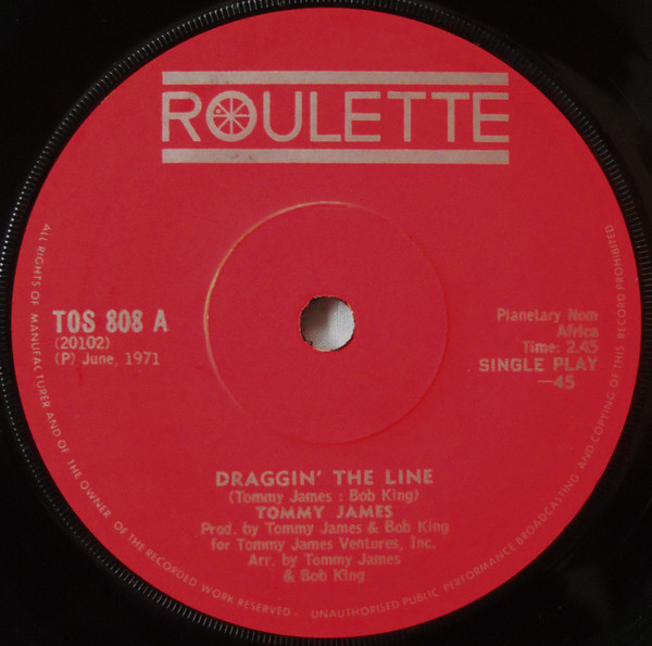 Tommy James - Draggin' The Line | Releases | Discogs