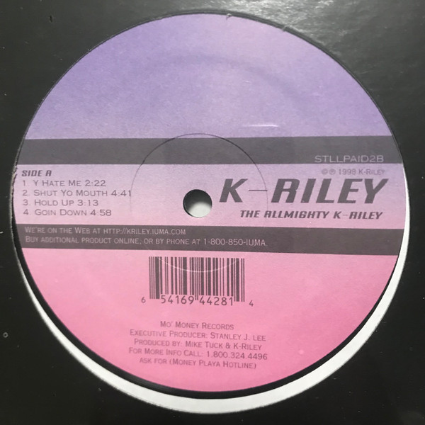 K-Riley – The Allmighty K-Riley (2000, CDr) - Discogs
