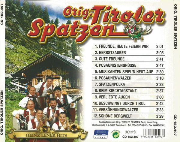 ladda ner album Orig Tiroler Spatzen - Spielen Die Größten Heinz Lener Hits