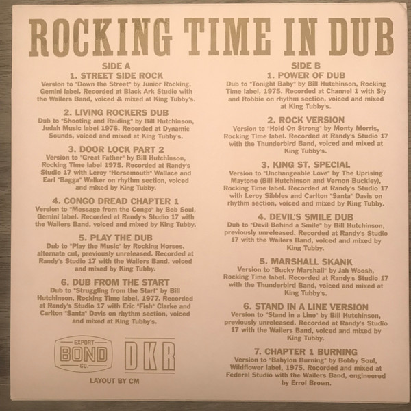 Album herunterladen Bill Hutchinson King Tubby - Rocking Time In Dub