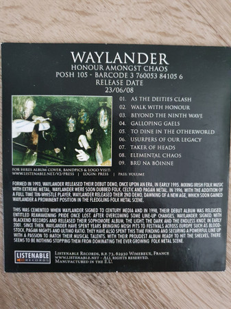 baixar álbum Waylander - Honour Among Chaos