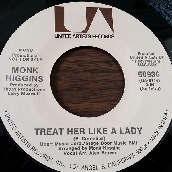 last ned album Monk Higgins - Treat Her Like A Lady