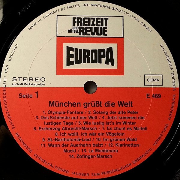 lataa albumi Various - München Grüßt Die Welt