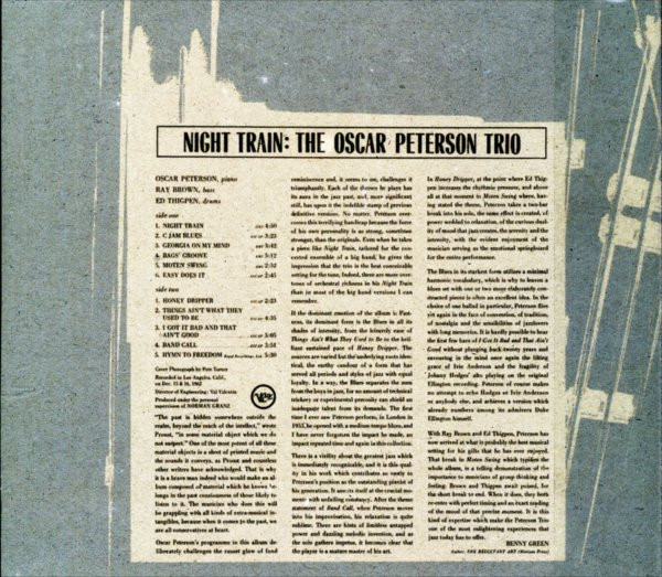 The Oscar Peterson Trio - Night Train | Verve Records (314 521 440-2) - 3