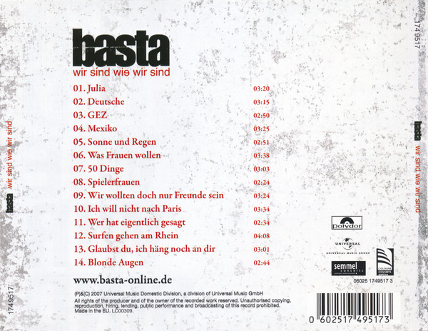 Album herunterladen Basta - Wir sind wie wir sind