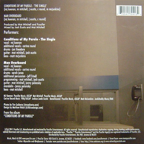 descargar álbum Puscifer - Conditions Of My Parole The Single