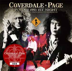 Coverdale Page - Yoyogi 1993 1st Night album cover