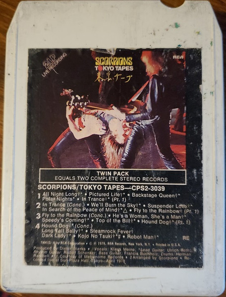 Scorpions – Tokyo Tapes (1978, 8-Track Cartridge) - Discogs