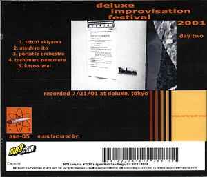 Deluxe Improvisation Festival 2001: Day Two (2002, CDr) - Discogs