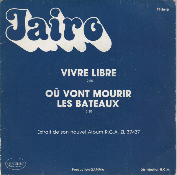 baixar álbum Jairo - Où Vont Mourir Les Bateaux