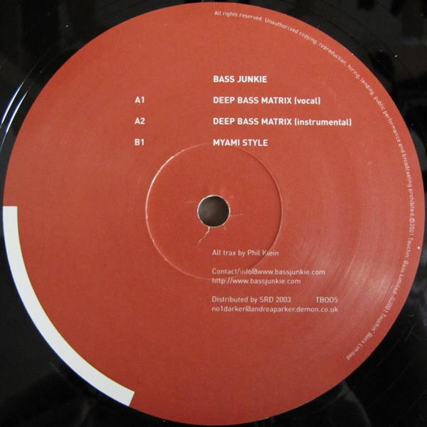 Bass Junkie - Deep Bass Matrix | Releases | Discogs