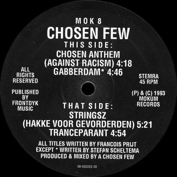 Chosen Few – Chosen Anthem (1993, Vinyl) - Discogs