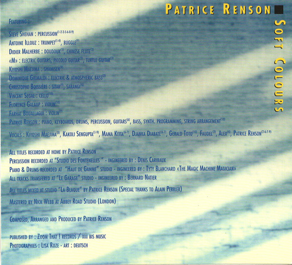 Album herunterladen Patrice Renson - Soft Colours