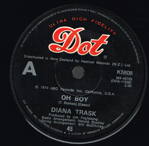 Diana Trask Oh Boy 1974 Vinyl Discogs