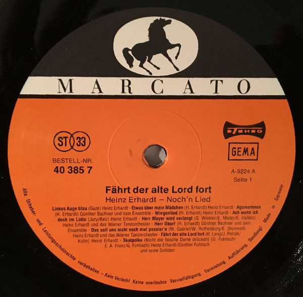 lataa albumi Heinz Erhardt - Fährt Der Alte Lord Fort Nochn Lied