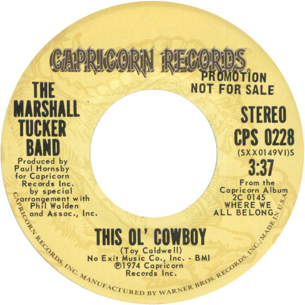 ladda ner album The Marshall Tucker Band - This Ol Cowboy