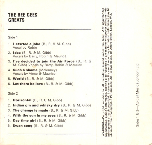 baixar álbum The Bee Gees - The Bee Gees Greats