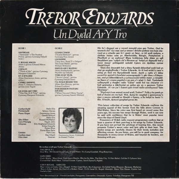 last ned album Trebor Edwards - Un Dydd Ar Y Tro
