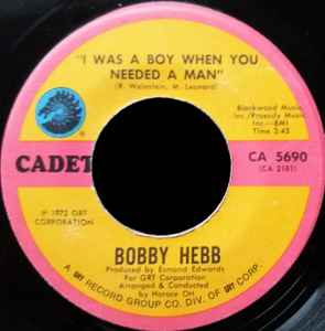 Bobby Hebb - I Was A Boy When You Needed A Man / Woman In The Window album cover