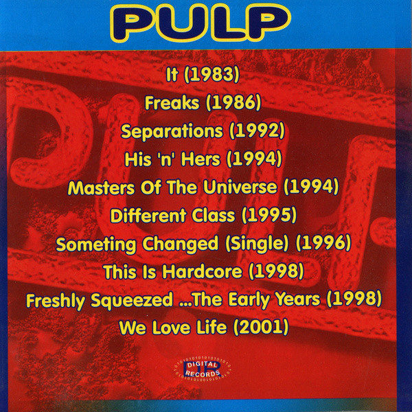 télécharger l'album Pulp - MP3 Collection