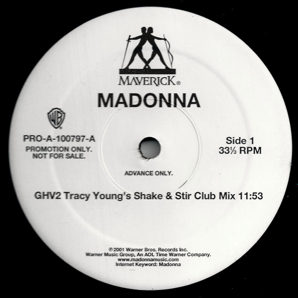 Madonna – GHV2 Megamix (2001, Vinyl) - Discogs