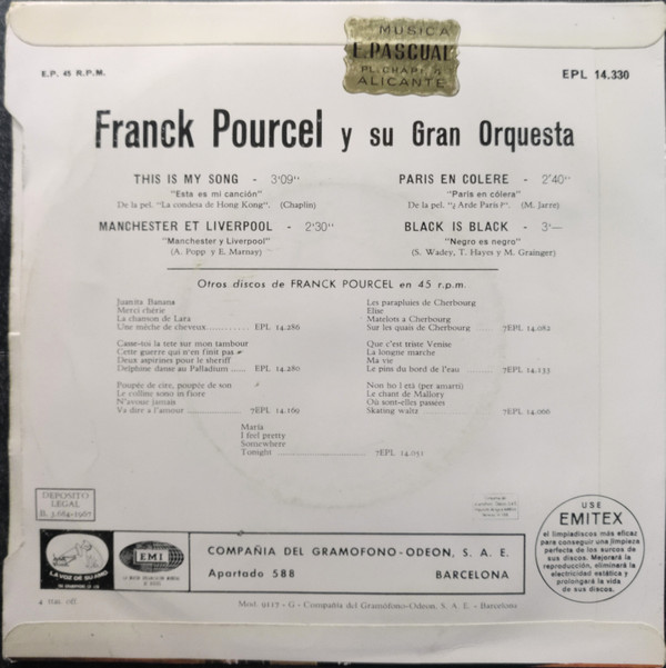 Album herunterladen Franck Pourcel Y Su Gran Orquesta - This Is My Song