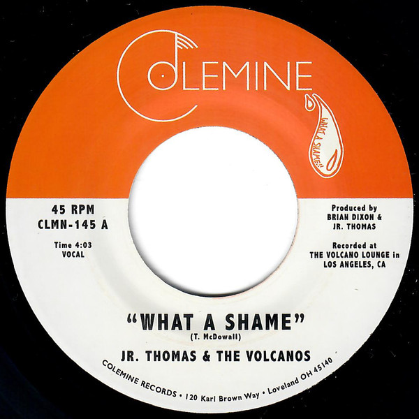 Jr. Thomas & The Volcanos – What A Shame (2017, Yellow, Vinyl