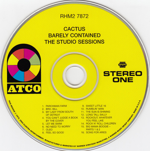 Cactus - Barely Contained - The Studio Sessions | Releases | Discogs