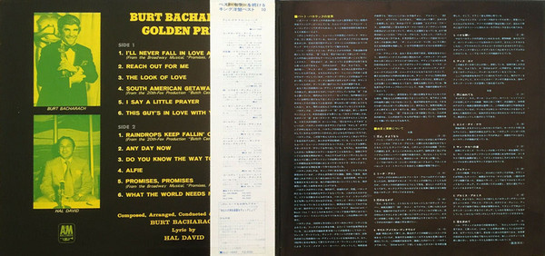 Album herunterladen Burt Bacharach - Golden Prize バートバカラックゴールデンプライズ