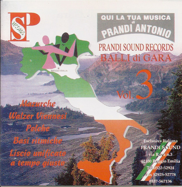 Prandi Sound Dance Orchestra – Balli Di Gara Vol. 03 - Mazurke - Walzer  Viennesi - Polche A Tempo Giusto (1994, CD) - Discogs