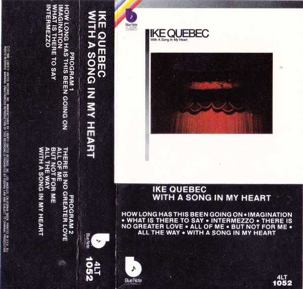 Ike Quebec – With A Song In My Heart (1980, Vinyl) - Discogs