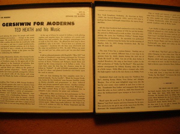 télécharger l'album Ted Heath - Gershwin For Moderns